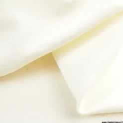Tissu Jersey milano uni coloris blanc cassé Milk - OEKO TEX