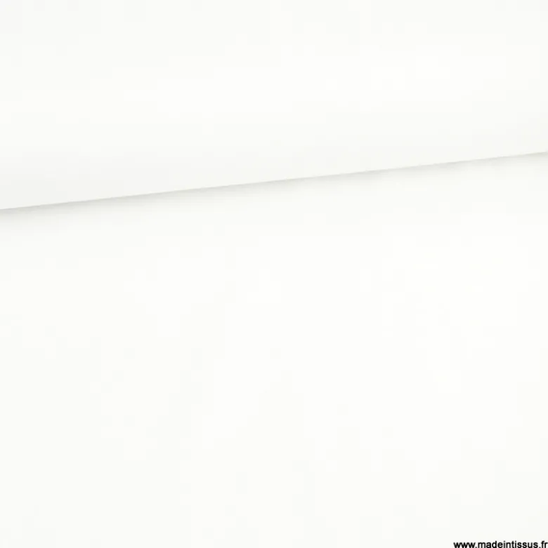 Tissu Jersey milano uni coloris blanc - OEKO TEX