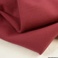 Tissu Jersey milano uni coloris rouge Hermès - OEKO TEX