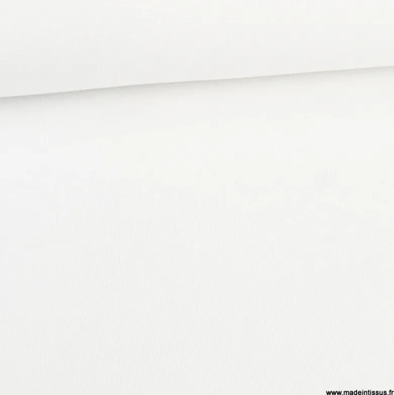 Tissu jersey nid d'abeille Blanc - OEKO TEX