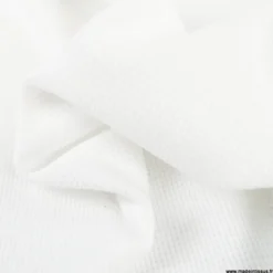 Tissu jersey nid d'abeille Blanc - OEKO TEX