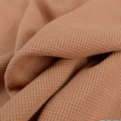 Tissu jersey nid d'abeille Cassonade - OEKO TEX