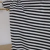 Tissu jersey à rayures larges type marinière Noir et blanc - OEKO TEX