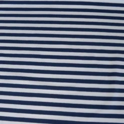 Tissu jersey à rayures larges type marinière Bleu marine et blanc - OEKO TEX