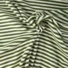 Tissu jersey à rayures type marinière vert bouteille et blanc - OEKO TEX