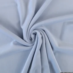 Tissu jersey velours Chilly ultra doux - Bleu ciel