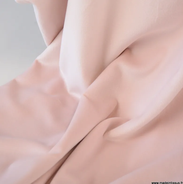 Tissu jersey velours Chilly ultra doux - Rose clair