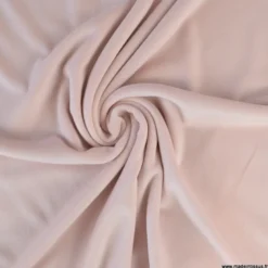 Tissu jersey velours Chilly ultra doux - Rose clair
