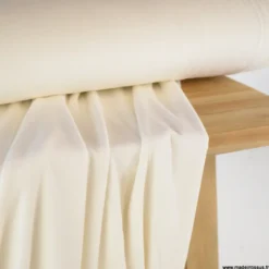 Tissu jersey velours Chilly ultra doux - Ecru
