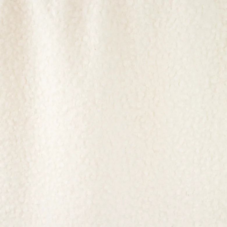 Tissu Lainage Bouclette - Blanc cassé
