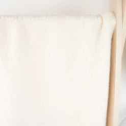 Tissu Lainage Bouclette - Blanc cassé