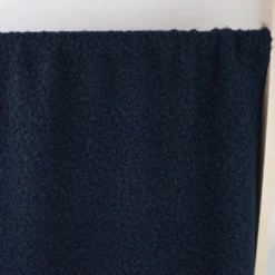 Tissu Lainage Bouclette - Bleu marine