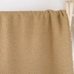 Tissu Lainage Bouclette - Camel