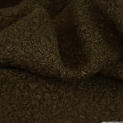 Tissu Lainage Bouclette - Chocolat
