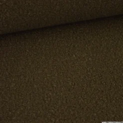 Tissu Lainage Bouclette - Chocolat