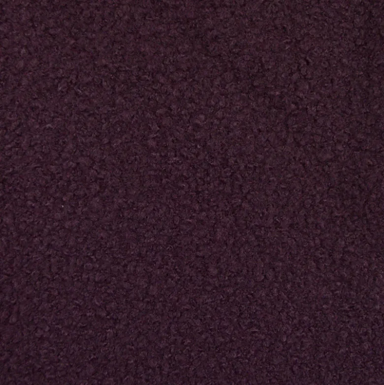 Tissu Lainage Bouclette - Lie de Vin