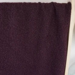 Tissu Lainage Bouclette - Lie de Vin