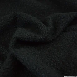 Tissu Lainage Bouclette - Noir