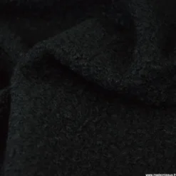 Tissu Lainage Bouclette - Noir