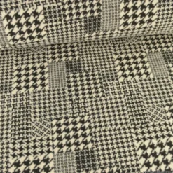 Tissu Lainage manteau pied de poule