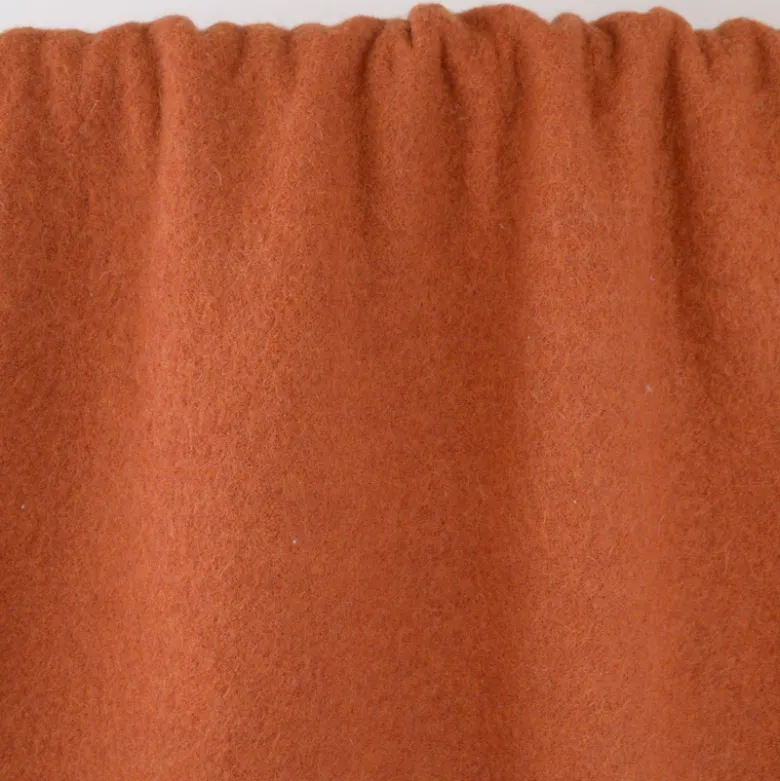 Tissu Laine bouillie coloris terra 100% laine - oeko-tex