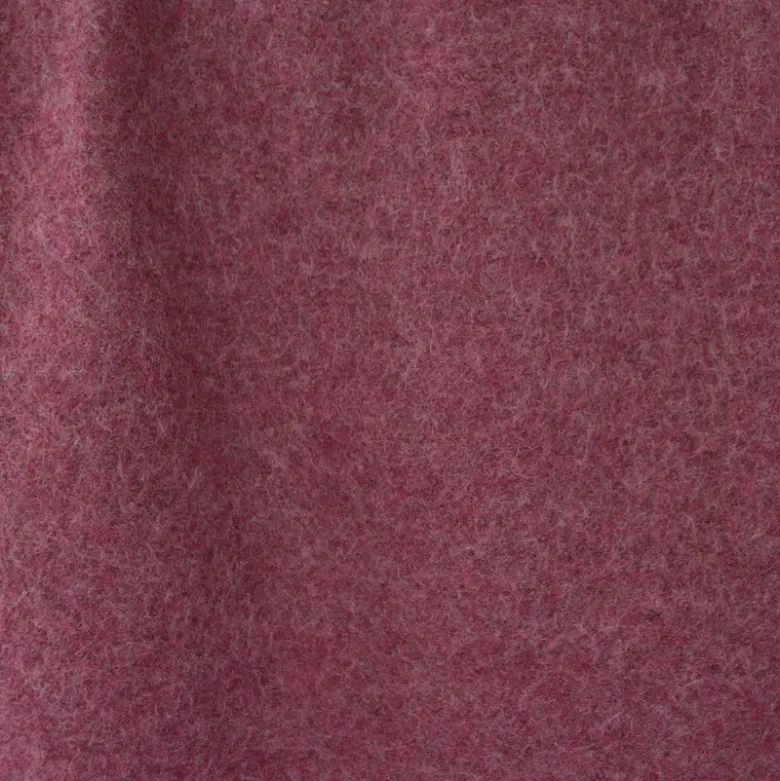 Tissu Laine bouillie coloris prune, burgundy 100% laine - oeko-tex