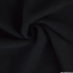 Tissu Laine bouillie 100% laine - coloris Noir