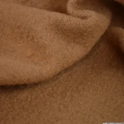 Tissu Laine bouillie 100% laine - coloris Camel