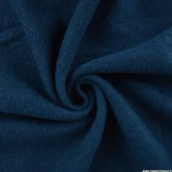 Tissu Laine bouillie 100% laine - coloris Pétrole foncé