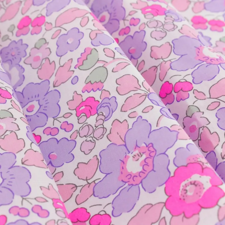 Tissu Liberty Betsy Fluo Lilas - OEKO TEX