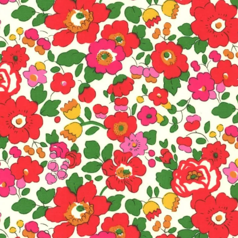 Tissu Liberty Betsy Fuchsia - OEKO TEX