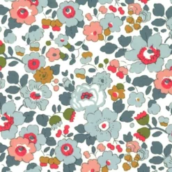 Tissu Liberty Betsy Gris – Coton Tana Lawn™ au mètre