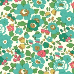 Tissu Liberty Betsy Vert - OEKO TEX