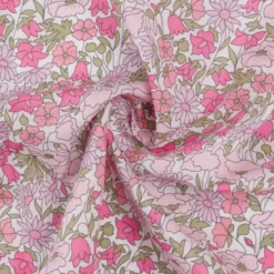Tissu Liberty collection Poppy Métallic Rose - OEKO TEX