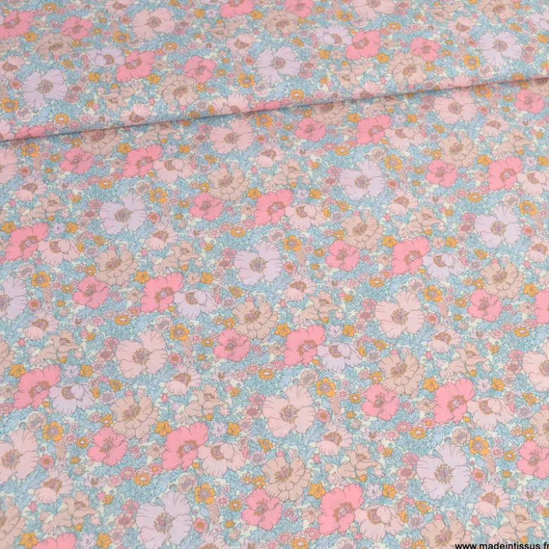 Tissu Liberty Meadow Song, qualité Tana Lawn - OEKO TEX