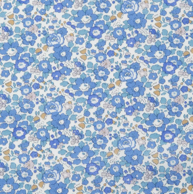 Tissu Liberty New Betsy Ann Bleu - OEKO TEX