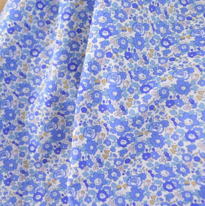 Tissu Liberty New Betsy Ann Bleu - OEKO TEX