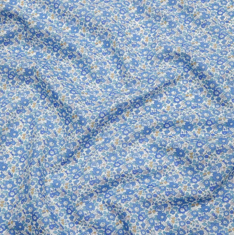 Tissu Liberty New Betsy Ann Bleu - OEKO TEX