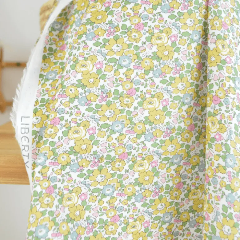 Tissu Liberty New Betsy Ann Lemon - OEKO TEX