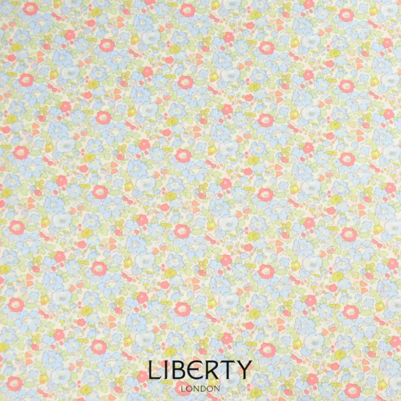 Tissu Liberty New Betsy Ann Vert d'eau - OEKO TEX