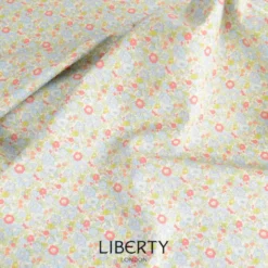 Tissu Liberty New Betsy Ann Vert d'eau - OEKO TEX