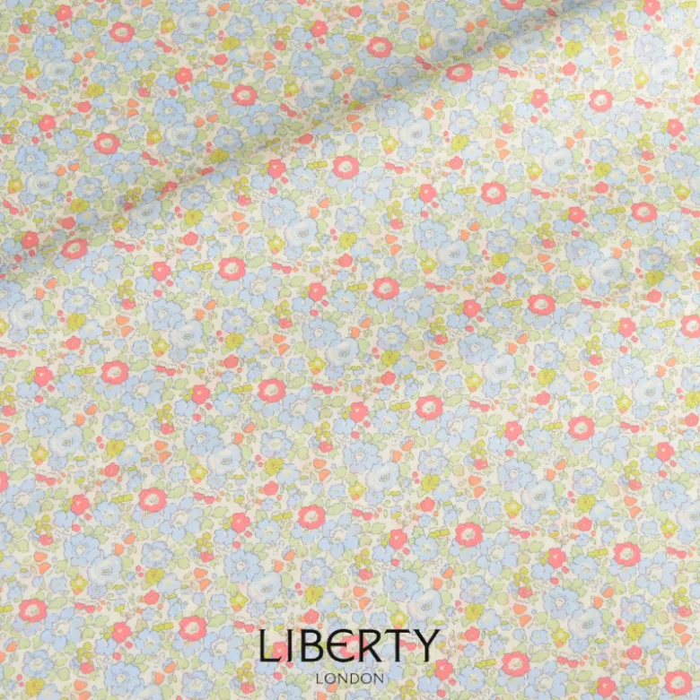 Tissu Liberty New Betsy Ann Vert d'eau - OEKO TEX
