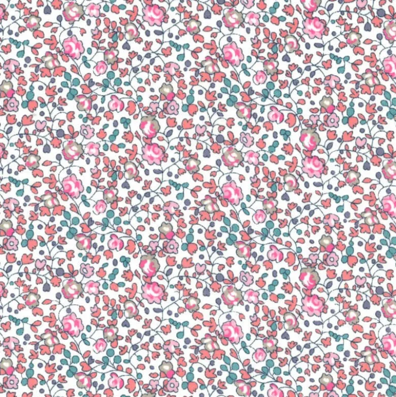 Tissu Liberty New Eloïse Rose - OEKO TEX