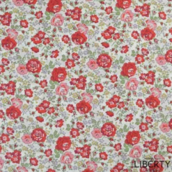 Tissu Liberty New Felicite F Cerise - OEKO TEX