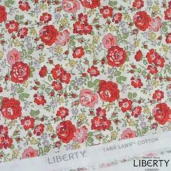Tissu Liberty New Felicite F Cerise - OEKO TEX