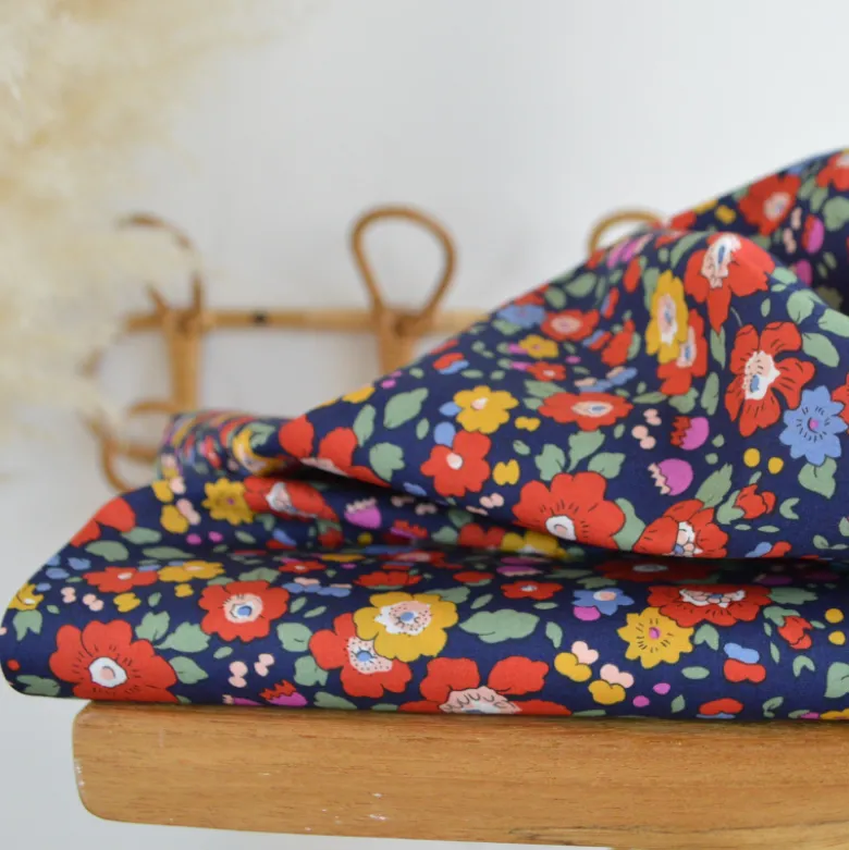 Tissu Liberty of London - Betsy Meadow Ultra marine