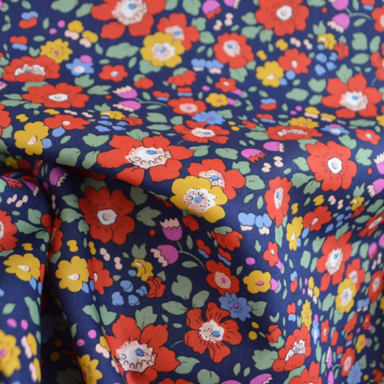 Tissu Liberty of London - Betsy Meadow Ultra marine