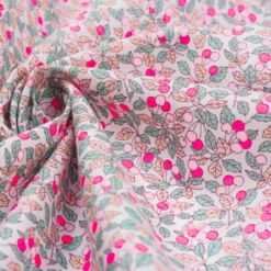 Tissu Liberty of London - Colleen's Rose fluo