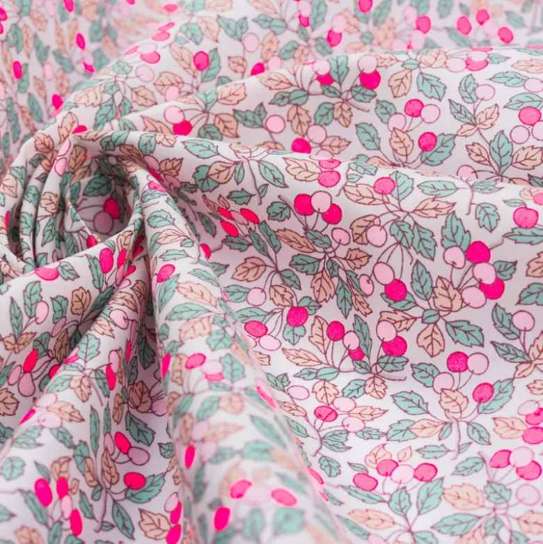 Tissu Liberty of London - Colleen's Rose fluo