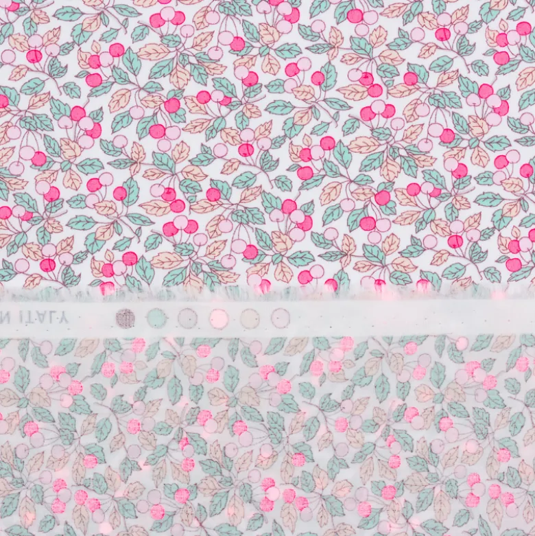 Tissu Liberty of London - Colleen's Rose fluo